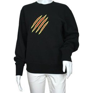 YJGLAM Women Sweater a Love Word Design Behind Sleeve Long Black Color Sz S g3